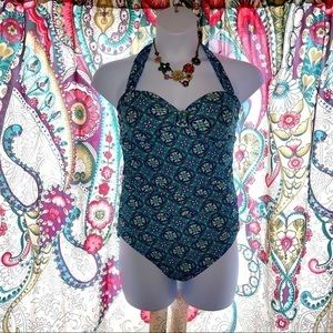 ASSETS by Sara Blakely Halter Top Bathing Suit